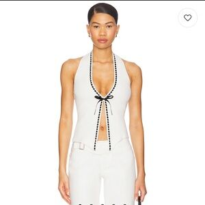 With Jean Gigi White Camisole XXS